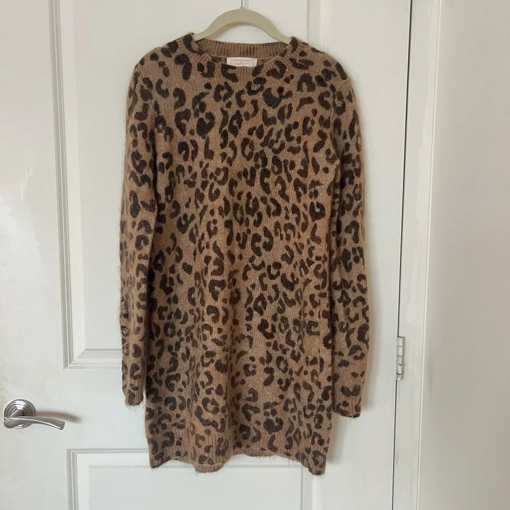 Sezane Leopard Print Sweater Dress - Picture 2 of 7
